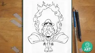 Anime Drawing | How To Draw Luffy Gear 5 | One Piece Sketch Tutorial