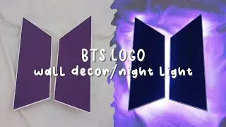 BTS logo night light 💜
