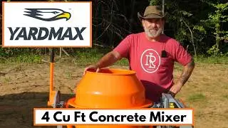 YARDMAX 4 Cu-Ft Electric Concrete Mixer | HOW TO | Step By Step Assembly