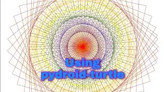 Drawing interesting pattern ... in python/Pydroid ... using Turtle 🐢     #pydroid3    #python