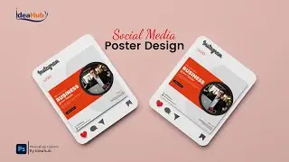 Social media Poster Design in #photoshop |#photoshopeffects  | #effectshorts | #ideahub