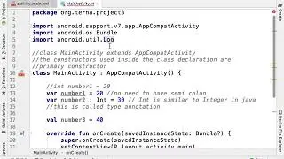 Video 03- Variables kotlin
