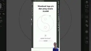 cara mudah buat logo yinyang #illustrator #logodesign #adobeillustrator #illustrators #graphicdesign