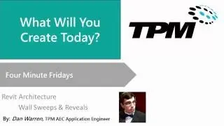 Four Minute Friday: Revit Architecture Wall Sweeps and Reveals