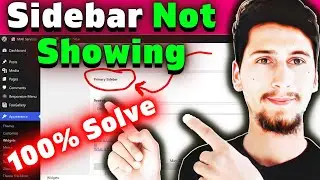 Sidebar missing WordPress | Primary SideBar not showing in WordPress | WordPress sidebar not showing
