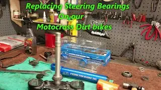 1:11 Dirt Bike Steering Stem Bearing Replacement. For any motocross bike. Easy & hard way