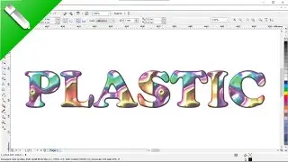How to Plastic Text professional design in CorelDraw 👉 Subscribe NOW