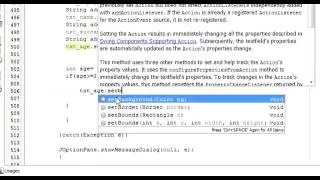 Java prog#29 Change background and foreground colour with condition in source code in Java netbeans