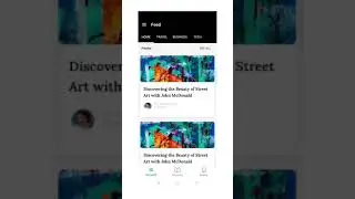 News feed app android UI layout