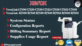 How To Print Billing Summary Report in Xerox VersaLink C7100 Series || Xerox VersaLink Print Report