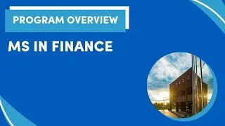 UB MS in Finance Program Overview (2024-2025)