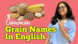 Food Vocabulary - Common Grain 🌾 Names In English | Speaking Practice  