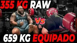 RECORD Bench Press 355 kg RAW vs 660 kg Equipped WHO WINS?