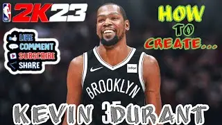 NEW NBA 2K23* Kevin Durant face creation Tutorial EVER!