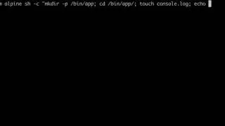 run multi command in container