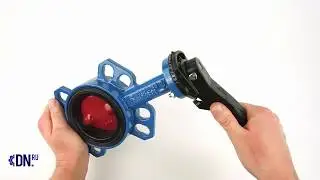Затвор дисковый поворотный Tecofi VPI 4448-02 Ду80 Ру16 с ручкой