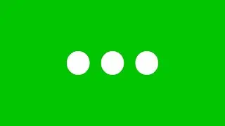 Loading Dots Animation Loop | Green Screen | 4K | Free Download