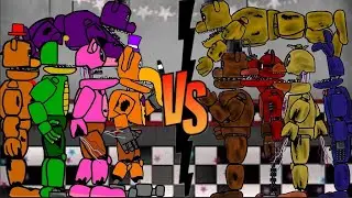 Withered Melodies VS Withereds (Fnaf) Dc2 (600 subscribers Special)