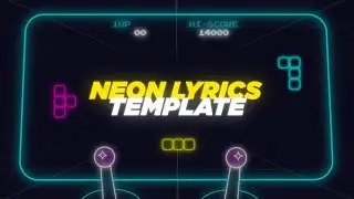 Neon Lyrics Template and Elements - Free After Effect Template