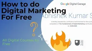 How to do Digital Marketing, Coding, Online Business and digital Courses for Free🔥🔥🔥
