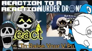 Reacting To A MURDER DRONES GACHA LIFE Reaction Video About My Own Video Of Me Reacting To My V plus