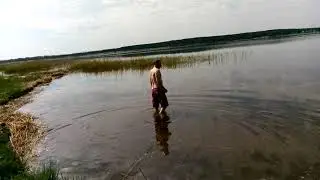 Озеро Тагарское, Ян пошел купаться