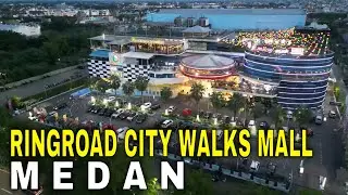 BEGINI  RINGROAD  CITY  WALKS  MALL  MEDAN  PADA  SORE  HARI  DILIHAT  PAKAI  DRONE