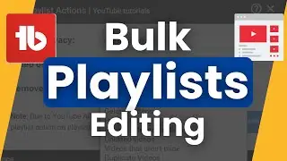 Organize Your YouTube Playlists with TubeBuddy's Free Tool!