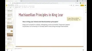 King Lear/ Mod B Overview Part 2