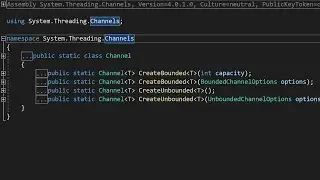 .NET System.Threading.Channels Primer / Walkthrough