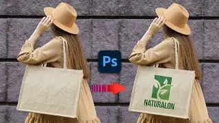 How to Apply a Logo to a Fabric Bag  - Photoshop Tutorial