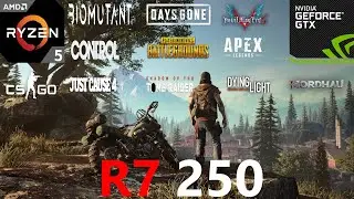 R7 250 Test in 11 Games in 2021
