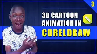 3D CARTOON ANIMATION WITH CORELDRAW | coreldraw gif | Coreldraw Tutorial