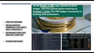 Crypto Granny Talks Crypto markets 17th  Sept  2024 – podcast 2 Extremely bullish specific cryptos