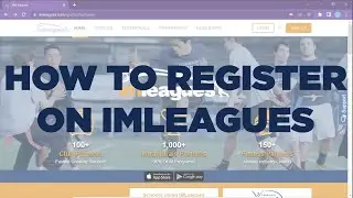 How To Register on IMLeagues