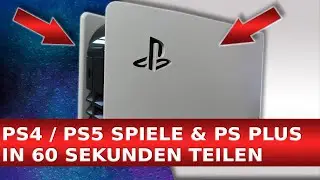 PS+ inkl. PS5 Account teilen 🆗 (Deutsch) PlayStation 4 + PS5  Spiele mit Freunden sharen 50% sparen