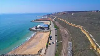 Pine Coast Black Sea Coast Odessa Aerial photography 4K