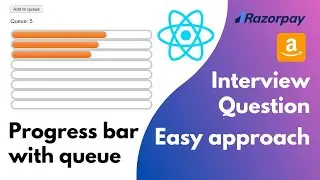 Progress bar with Queue | JavaScript interview question