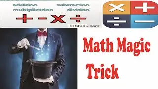 Math magic puzzle. Math tricks