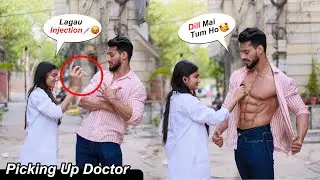 Shirtless Bodybuilder Picking Up a Cute Doctor 🔥