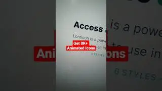 #shorts Access 8K+ #animated Icons 😍🔥 #tech #coding #computerscience #techtips #animation #explore