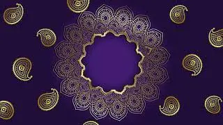 decorative background with golden frame | E Card | Free Version Footage | no copy right |