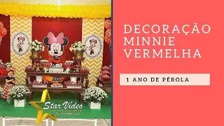 Decoração Festa Minnie vermelha