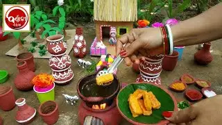 Banana Chilli Recipe | Banana Chilli Tiny Cooking | କଦଳୀ ଚିଲି ରୋଷେଇ | Tiny Mini Kitchen