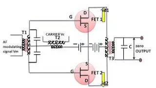 Balance Modulator Using FET DSB-SC