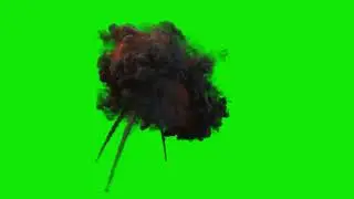 Bomb blast green screen