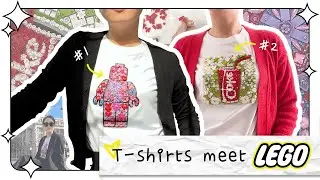 Embroidered T-shirts with Lego