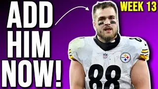 Week 13 Waiver Wire Targets You Need to Add Now! (HURRY)