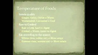 Chinese Medicine Nutrition: Raw Versus Cooked Foods