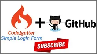 Codeigniter Simple Login Form - Open Source Git Repository